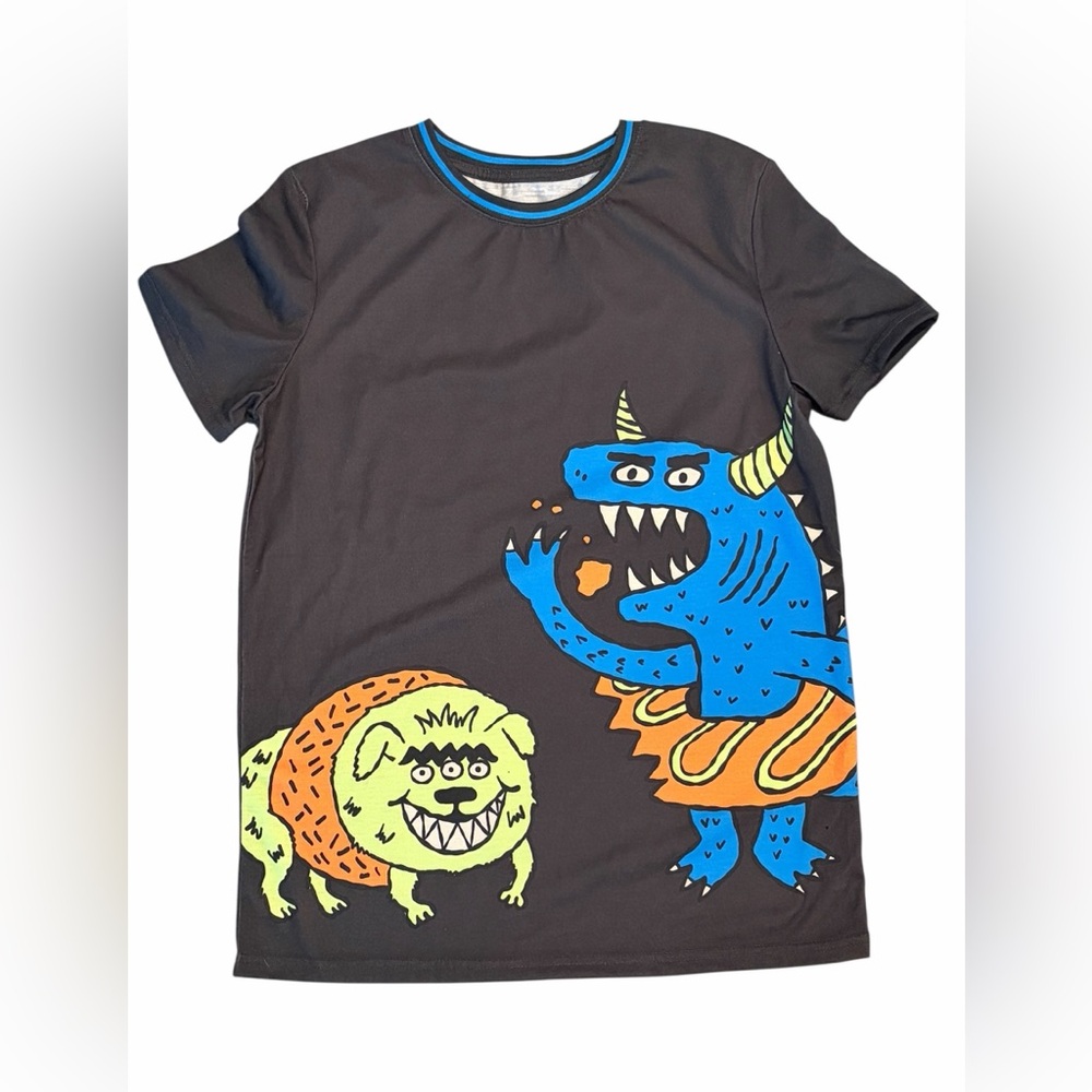 Cat & Jack Boys Monster Graphic Pajama Top XL 14